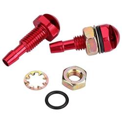 2pcs Windshield Nozzle Washer Nozzle, Keenso Universal Car Auto Windshield Wiper Spray Jet Nozzle Replacement Kit(Red)