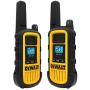 DEWALT DXFRS800 2 Watt Heavy Duty Walkie Talkies - Waterproof, Shock Resistant, Long Range & Rechargeable Two-Way Radio with VOX (2 Pack)