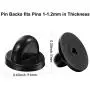 Rubber Pin Backs, 100PCS Lapel Pin Backs, Pin Safety Backs for Brooch Tie Hat Badge Insignia, Black Rubber Pin Backs, 100PCS Lapel Pin Backs, Pin Safety Backs for Brooch Tie Hat Badge Insignia, Black