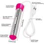 Electype Immersion Heater,Portable Electric Submersible heating instant Hot Water Heater with Metal Guard Cover to Heat 5 Gallons of Water in Minutes,Great for Small Bath Tub- U.S Version (2-Pink)