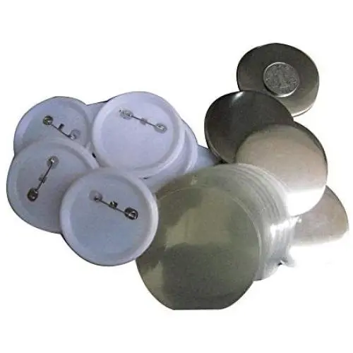 3'' (75mm) ABS Bottom Pin Badge Button Parts for 75mm Button Maker DIY Badge Making (50) 3'' (75mm) ABS Bottom Pin Badge Button Parts for 75mm Button Maker DIY Badge Making (50)