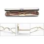 REAVEE 2 Pack Metal Slim Reading Glasses Spring Hinge Readers for Women Men Small Mini Portable Readers with Pen Clip Case +1.5