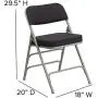 Flash Furniture HERCULES Series Premium Curved Triple Braced & Double Hinged Black Pin-Dot Fabric Metal Folding Chair Flash Furniture HERCULES Series Premium Curved Triple Braced & Double Hinged Black Pin-Dot Fabric Metal Folding Chair