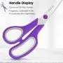 Scissors Bulk Set of 5-Pack, Niutop 8'' Multipurpose Sharp Scissors for Office Home High/Middle School Student Teacher Scissor Supplies, Soft Comfort-Grip Right/Left Handles Scissors Bulk Set of 5-Pack, Niutop 8'' Multipurpose Sharp Scissors for Office Home High/Middle School Student Teacher Scissor Supplies, Soft Comfort-Grip Right/Left Handles