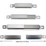 Votenli S47E(4-Pack) Repair Kit Replacement for Charbroil 463361017, 463673517, 463673017, 463376018P2, 463376117, 463275517, 463377117, 463673617, 463377017, 463347017, Grill Burner, Heat Plate