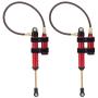 RC Shock Absorber, 2pcs Metal RC Damper with Spring Compatible with SCX10 D90 TRX4 1/10 RC Car(110mm / 4.3in-Red)