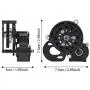RC Car Transmission Gearbox with Gear, Metal RC Transmission Gear Box for Axial SCX10 RC Crawler Car Replacement Upgrade Part Accessory