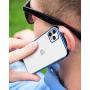DTTO Compatible with iPhone 11 Pro Max Case, Slim Fit Clear Soft TPU Cover with Metal Luster Edge for 2019 iPhone 6.5 Inch，Blue