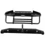 Drfeify RC Metal Front Rear Bumper with LED Lights Spare Parts Fit for Traxxax TRX-4 for SCX10II 90046 1/10 RC Model Cars