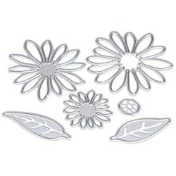 LIGONG 6 Pieces DIY Cutting Dies Flowers Leaf Metal Embossing Stencil For Album Scrapbooking Paper Card Art Craft