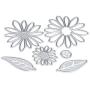 LIGONG 6 Pieces DIY Cutting Dies Flowers Leaf Metal Embossing Stencil For Album Scrapbooking Paper Card Art Craft