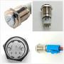 Viping Push Button Switch Car Horn Button Switch momentary Switch Connector 12V DIY Switch 16mm Red LED On/Off Reset Switch Button Metal Speaker Horn Switch Power Metal Toggle Switch Car Boat Moto