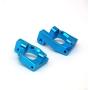 Ctzrzyt for 1:14 144001 RC Car Upgrade Parts Metal Steering Swing Arm Base C Rear Hub Seat Servo Pull Rod,Blue