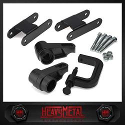 Heavy Metal Suspensions - Fits 2006-2010 Hummer H3 4x4 Lift Kit Adjustable 1-3 inch Front + 2 inch Rear Torsion Bar Lift Keys Lift Shackles and Torsion Bar Unloading Tool (High Strength Steel)