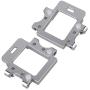 Mxfans Silver Aluminum Alloy 102060 102061 Front & Rear Gear Box Mount Upgrade Parts for RC 1:10 HSP Model Car 94111 94108