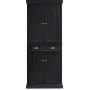 Crosley Furniture Seaside Kitchen Pantry Cabinet - Distressed Black