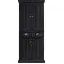 Crosley Furniture Seaside Kitchen Pantry Cabinet - Distressed Black Crosley Furniture Seaside Kitchen Pantry Cabinet - Distressed Black