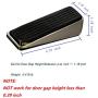 Rubber Door Stopper Metal Door Wadge Heavy Duty Door Stop Tall Doorstop, 1.18 Inch Height (1)