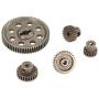 5pcs Steel Diff Differential Main Metal Spur Gears Pinions for HSP HPI Redcat 1/10 RC Car, 64T/21T/29T/17T/26T