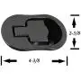 Reliable Recliner Replacement Parts HANDLE COMES WITH CABLE HOOK Sturdy Large Oval Black Solid Aluminum Metal Pull Recliner Handle 4-3/8'' by 2-5/8'' fits Ashley and Other Manufacturer Brands. Reliable Recliner Replacement Parts HANDLE COMES WITH CABLE HOOK Sturdy Large Oval Black Solid Aluminum Metal Pull Recliner Handle 4-3/8'' by 2-5/8'' fits Ashley and Other Manufacturer Brands.