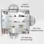 Blossom Recessed or Surface LED Mirror Medicine Cabinet w/Defogger, Dimmer, 3X Makeup Mirror, Outlets & USB (30x32/Zoom Mirror)