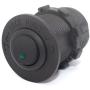 Cllena Car Truck Rocker Toggle LED Switch Shell 3 Pins On-Off Control 12V (Green Light)