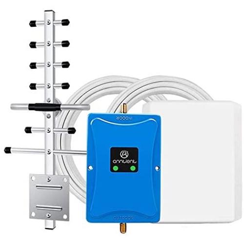 Cell Phone Signal Booster for Home and Office - Dual Band 850/1700MHz Signal Repeater Amplifier Boosts 3G 4G LTE Voice and Data for Verizon AT&T T-Mobile Band 4 Band 5 Cellulars Up to 4,500Sq Ft
