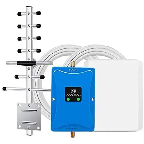 Cell Phone Signal Booster for Home and Office - Dual Band 850/1700MHz Signal Repeater Amplifier Boosts 3G 4G LTE Voice and Data for Verizon AT&T T-Mobile Band 4 Band 5 Cellulars Up to 4,500Sq Ft