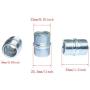 PSCCO 4pcs Wire Rack Shelve Unit Pole Connector Storage Shelf Shelving Holder Connection Nuts Replacement Parts (ID: 16mm, OD: 23mm)