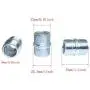 PSCCO 4pcs Wire Rack Shelve Unit Pole Connector Storage Shelf Shelving Holder Connection Nuts Replacement Parts (ID: 16mm, OD: 23mm) PSCCO 4pcs Wire Rack Shelve Unit Pole Connector Storage Shelf Shelving Holder Connection Nuts Replacement Parts (ID: 16mm, OD: 23mm)