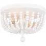 Alice House 14.1'' Flush Mount Ceiling Light, 2 Lights Wood Beaded Chandelier, White Farmhouse Ceiling Light for Entryway, Hallway, Bedroom and Stairway AL9031-S2 Alice House 14.1'' Flush Mount Ceiling Light, 2 Lights Wood Beaded Chandelier, White Farmhouse Ceiling Light for Entryway, Hallway, Bedroom and Stairway AL9031-S2
