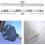 Nose Bridge Strips for Mask, 100 Pieces Aluminum Strips Nose Wire, Adjustable 90MM Metal Flat Nose Clips Wire for DIY Face Mask Making Accessories (100)