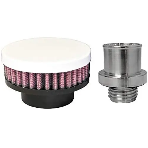 CFM Performance Baffled Billet Valve Cover Breather compatible with 2008-2015 Challenger HEMI R/T SRT8 SRT-8 5.7 6.1 6.4 (White) CFM Performance Baffled Billet Valve Cover Breather compatible with 2008-2015 Challenger HEMI R/T SRT8 SRT-8 5.7 6.1 6.4 (White)