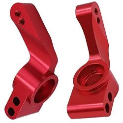 Aluminum Rear Stub Axle Bearing Carriers Upgrade Parts 3752 for Traxxas 1/10 2WD Slash Rustler VXL Stampede Bandit, Red