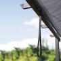 PURPLE LEAF 10 X 10 Aluminum Outdoor Retractable Canopy Pergola Deck Garden Grape Trellis Pergola Patio Gazebo, Gray
