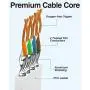 Ethernet Cable, VANDESAIL CAT7 Network Cable RJ45 High Speed STP LAN Cord Gigabit 10/100/1000Mbit/s Gold Plated Lead Ethernet Cable, VANDESAIL CAT7 Network Cable RJ45 High Speed STP LAN Cord Gigabit 10/100/1000Mbit/s Gold Plated Lead