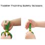 Plastic Safety Scissors, Toddlers Training Scissors, Pre-school Training Scissors and Offices Scissors (3pcs) Kids Paper-Cut (60 Sheets)