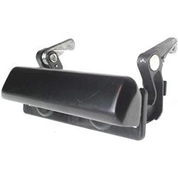 Tailgate Handle compatible with F-150/F-250 92-96/Mazda Pickup 94-10 Smooth Black Metal