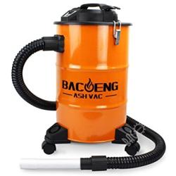 BACOENG 5.3-Gallon Ash Vacuum Cleaner with Double Stage Filtration System. Standard Ash Vac