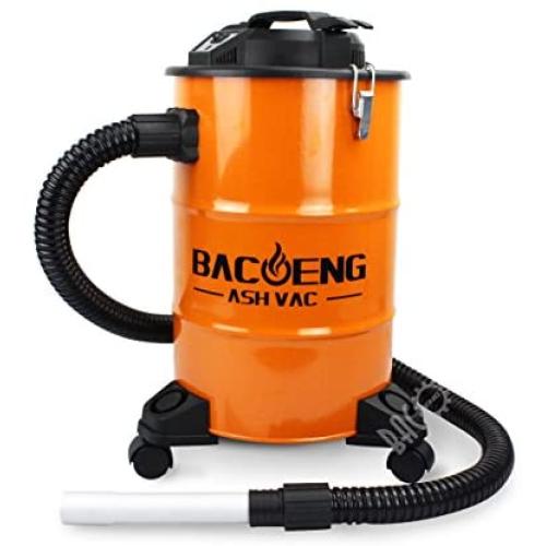 BACOENG 5.3-Gallon Ash Vacuum Cleaner with Double Stage Filtration System. Standard Ash Vac