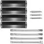 Uniflasy Replacement Parts Kit for Charbroil 4 Burner 463211512, 463211513, 463211514 Gas Grill, Stainless Steel Grill Burner Tube, Porcelain Steel Heat Plate Shield Tent, Adjustable Crossover Tube Uniflasy Replacement Parts Kit for Charbroil 4 Burner 463211512, 463211513, 463211514 Gas Grill, Stainless Steel Grill Burner Tube, Porcelain Steel Heat Plate Shield Tent, Adjustable Crossover Tube