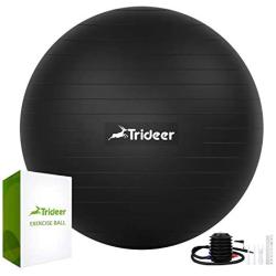 Trideer Exercise Ball (45-85cm) Extra Thick Yoga Ball Chair, Heavy Duty Stability Ball Supports 2200lbs, Birthing Ball with Quick Pump (Office & Home & Gym)