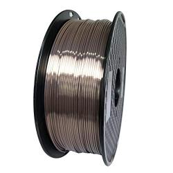 Silk Rose Gold 3D Printer Filament 1.75mm 1KG 2.2LBS Spool 3D Printing Silky Shiny Metal Metailic Rose Gold (Dark) PLA Materials Shine Chocolate Brown Coffee Gold