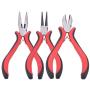 LiQunSweet 3-Pieces Polishing Jewelry Pliers Sets for Jewelry Making - Flat Nose Pliers, Side Cutting Pliers, Round Nose Pliers LiQunSweet 3-Pieces Polishing Jewelry Pliers Sets for Jewelry Making - Flat Nose Pliers, Side Cutting Pliers, Round Nose Pliers