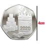 Pacoco I Survived 2020 Commemorative Coins, 2020 Commemorative Coins Double-Sided Commemorative Metal Coins A Year to Remember 2020 for Friends Family Collectors - 1PCS, US Shipping