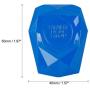 X AUTOHAUX Blue Universal Engine Button Knob Push Button Switch Cover Metal Alloy Protective Cover