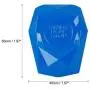 X AUTOHAUX Blue Universal Engine Button Knob Push Button Switch Cover Metal Alloy Protective Cover