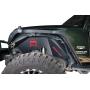 JROAD Compatible with Jeep Wrangler Inner Fender, Front Fender Liners, Aluminum,with 4 LED Lights for 2007-2018 Wrangler Accessories JK JKU Sport Sahara Rubicon 2/4 Doors