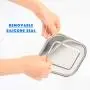 Stainless Steel Bento Box Lunch Containers For Adults Leakproof 3 Compartment Metal Bento Lunch Box Food Container For Kids (1400ml/47oz)