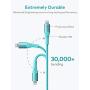Xcentz iPad Charger 6ft, MFi Certified iPhone Charger Braided Nylon Lightning Cable with Premium Metal Connector Apple Charging Cable for iPhone 11/XS/Max/XR/X/8/7/6S/6 Plus, iPad Mini/Air-Blue